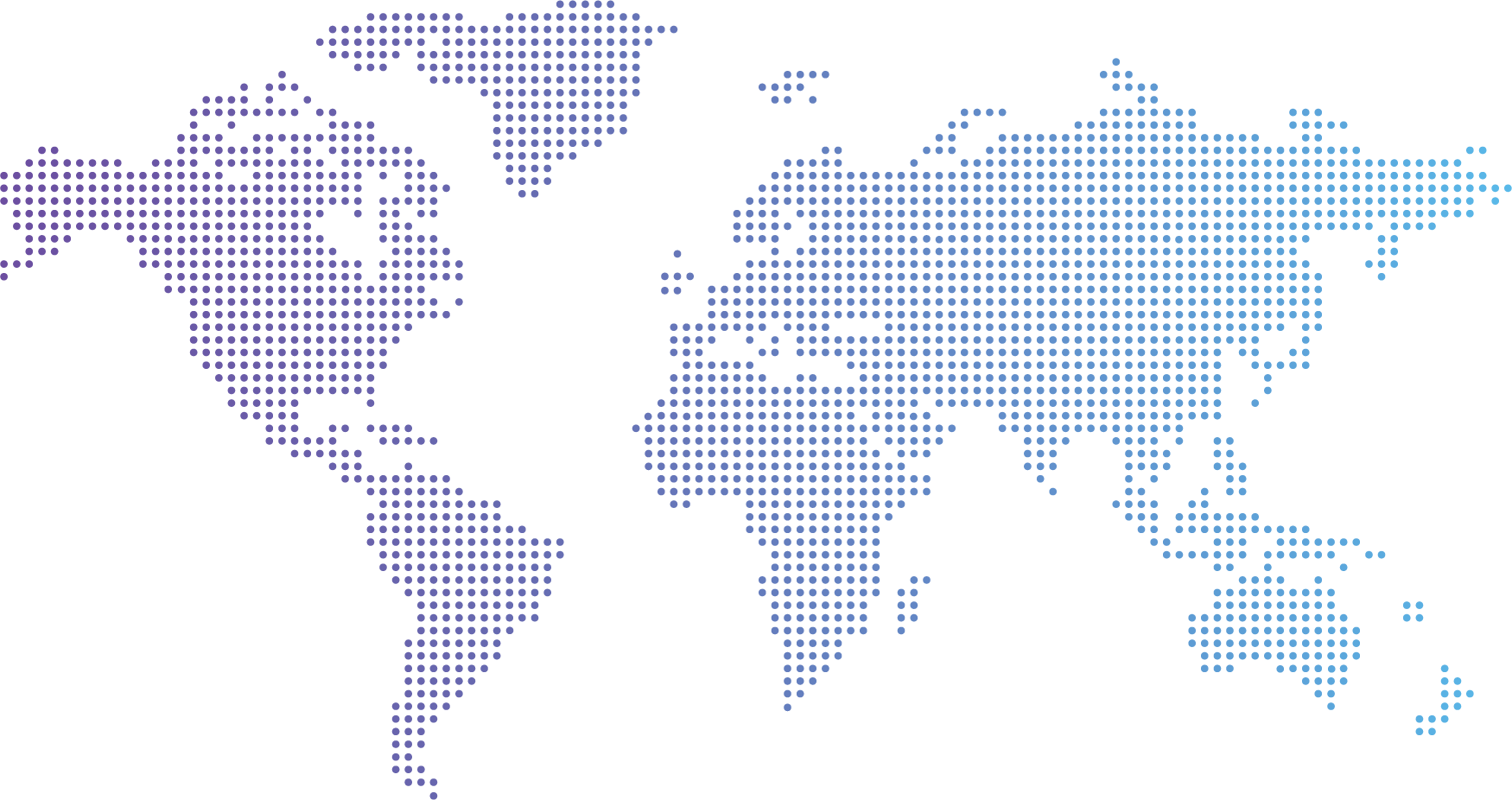 Dotted world map illustration
